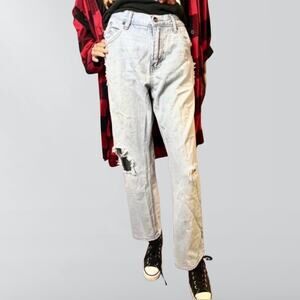 Old Navy Boot Cut Light Wash Distressed Jeans